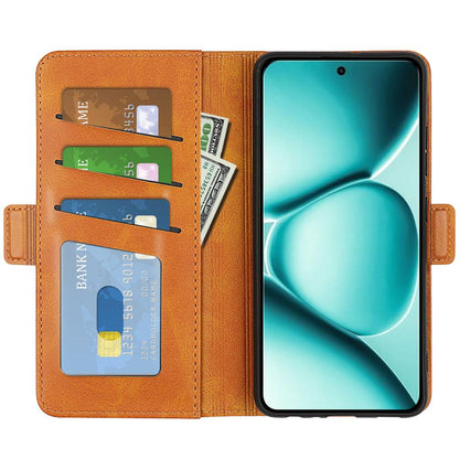 For Redmi Note 15 Pro 5G Global 163.6mm Dual-side Magnetic Buckle Horizontal Flip Leather Phone Case - Yellow - SYA002394648B