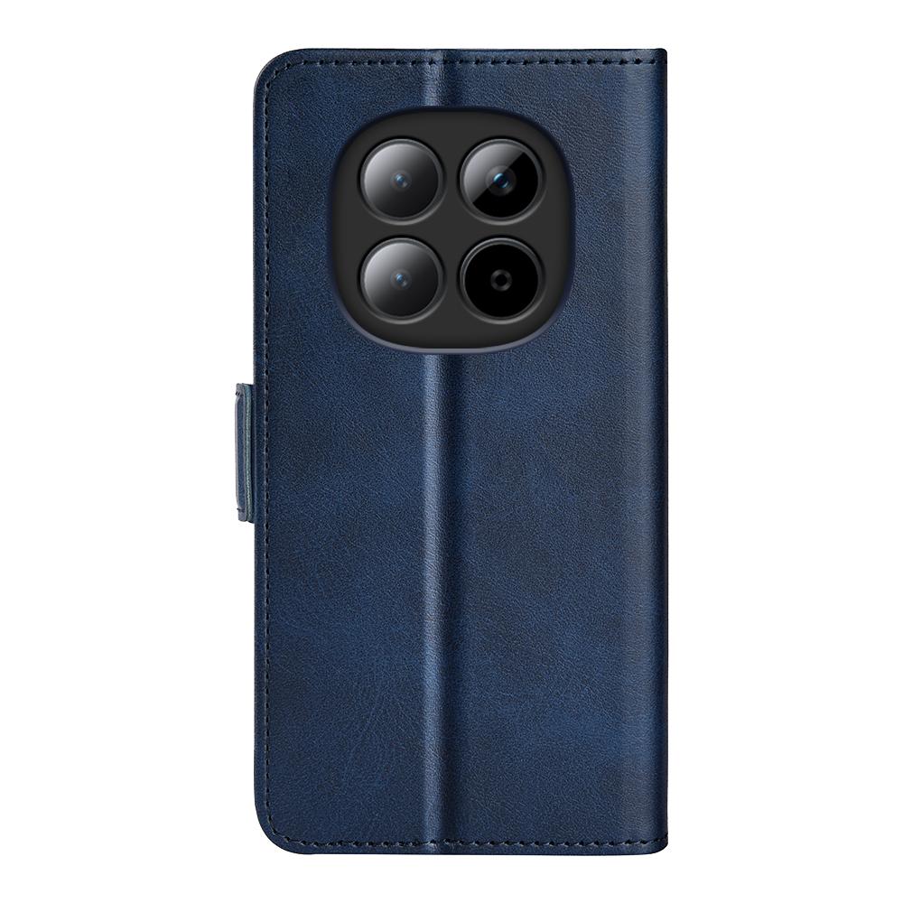 For Redmi Note 15 Pro 5G Global 163.6mm Dual-side Magnetic Buckle Horizontal Flip Leather Phone Case - Dark Blue - SYA002394648D