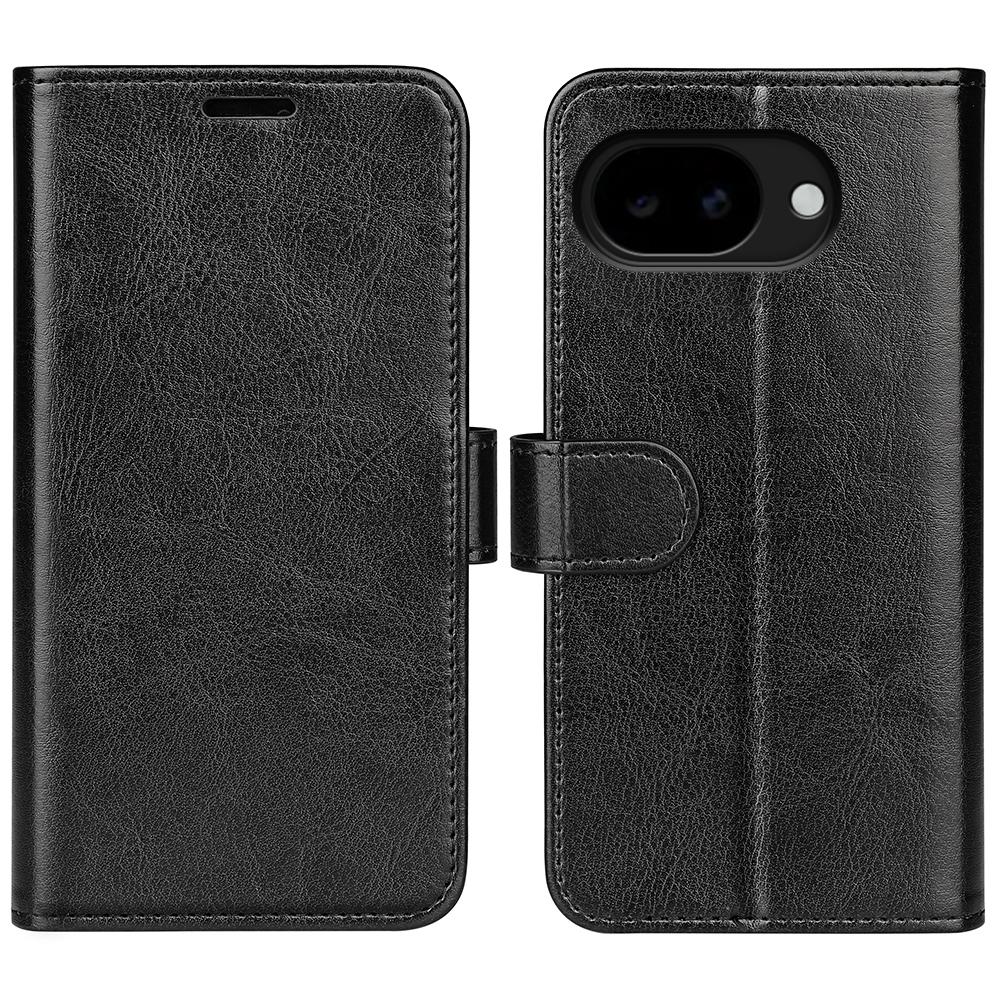For Google Pixel 11a R64 Texture Horizontal Flip Leather Phone Case - Black - SYA002459509A