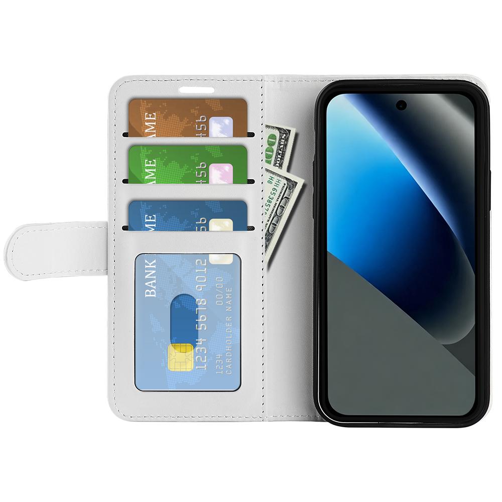 For Google Pixel 11a R64 Texture Horizontal Flip Leather Phone Case - White - SYA002459509B