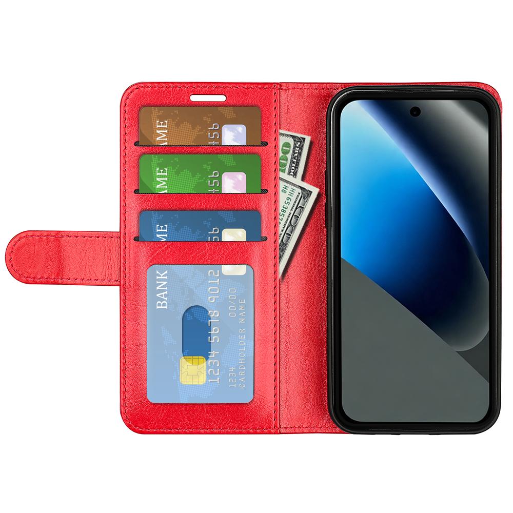 For Google Pixel 11a R64 Texture Horizontal Flip Leather Phone Case - Red - SYA002459509C