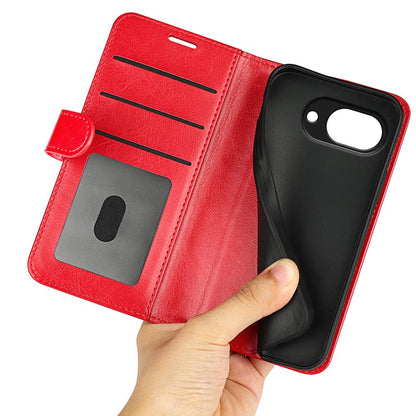 For Google Pixel 11a R64 Texture Horizontal Flip Leather Phone Case - Red - SYA002459509C