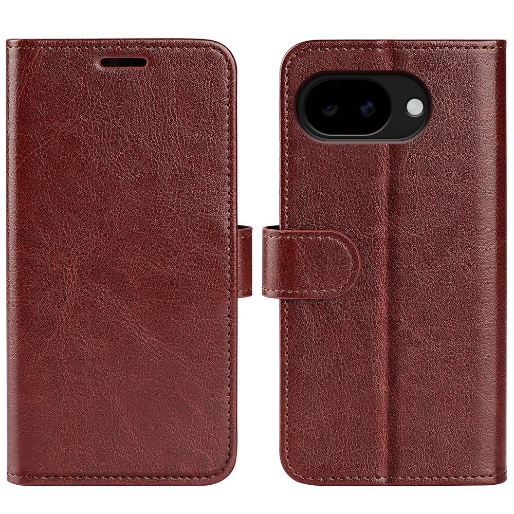 For Google Pixel 11a R64 Texture Horizontal Flip Leather Phone Case - Brown - SYA002459509D