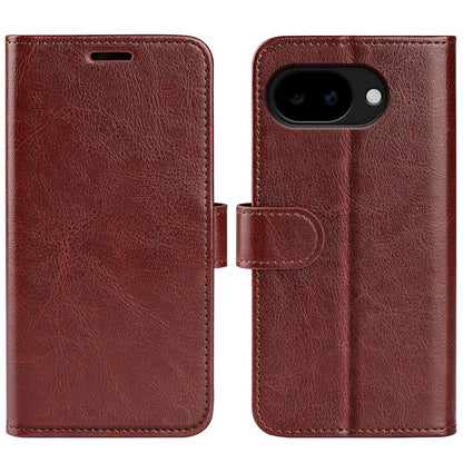 For Google Pixel 11a R64 Texture Horizontal Flip Leather Phone Case - Brown - SYA002459509D