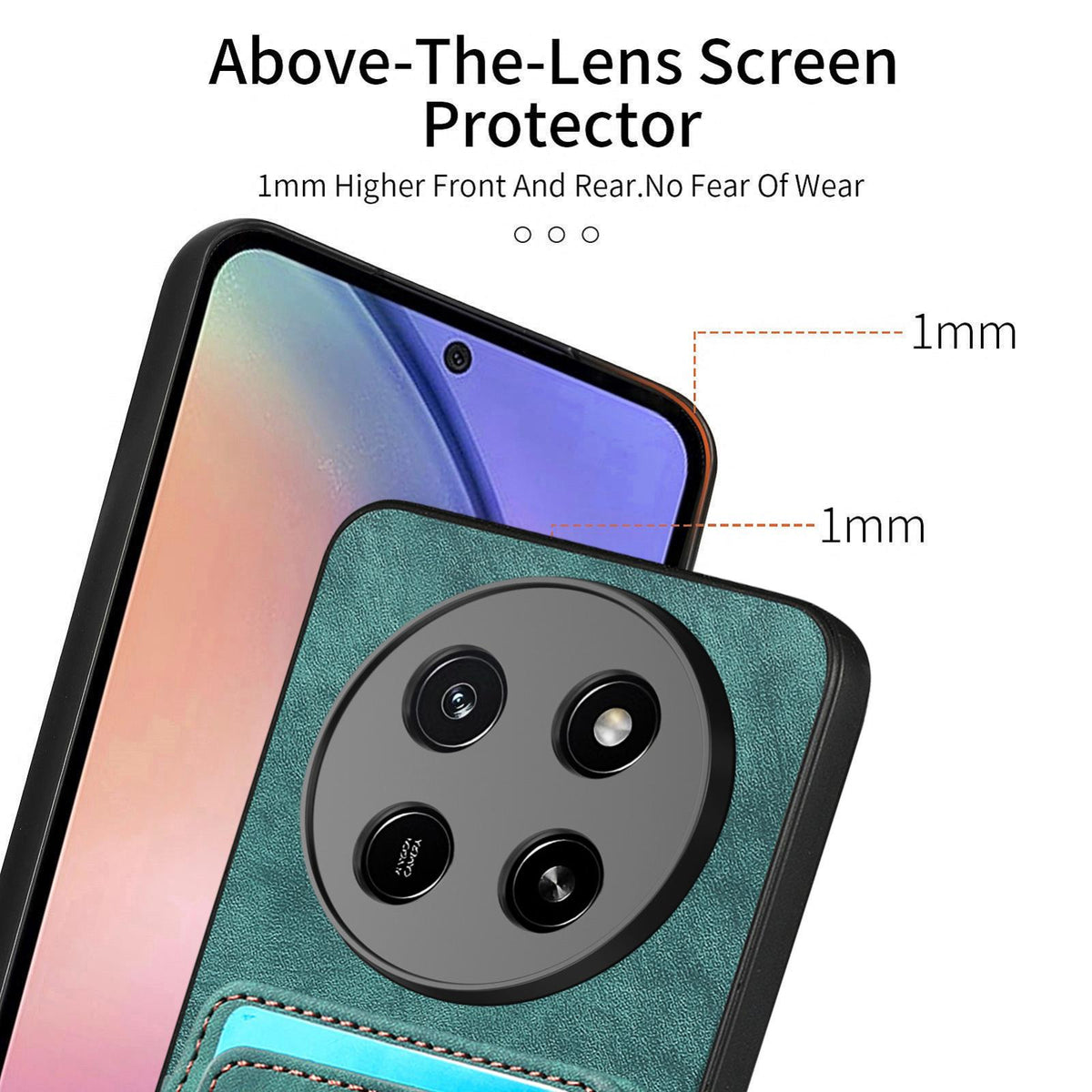 For Honor X80 Pro Max 5G Retro Skin-feel Ring Multi-card RFID Wallet Phone Case - Green - SYA002460006D