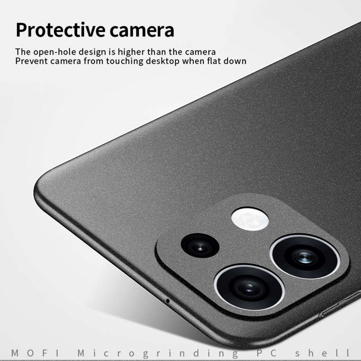 For OPPO Reno16 Pro 5G Global MOFI Fandun Series Frosted PC Ultra-thin All-inclusive Phone Case - Blue - SYA002461019B