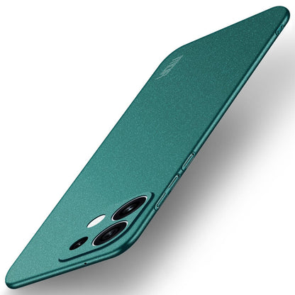 For OPPO Reno16 Pro 5G Global MOFI Fandun Series Frosted PC Ultra-thin All-inclusive Phone Case - Green - SYA002461019D