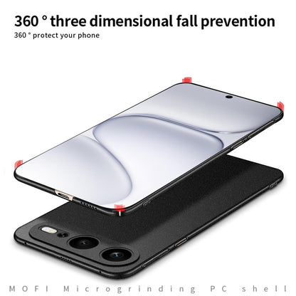 For Honor 600 Global MOFI Fandun Series Frosted PC Ultra-thin All-inclusive Phone Case(Blue)