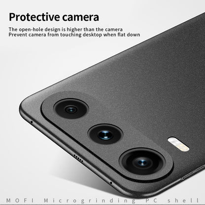 For Honor 600 Pro Global MOFI Fandun Series Frosted PC Ultra-thin All-inclusive Phone Case(Blue)