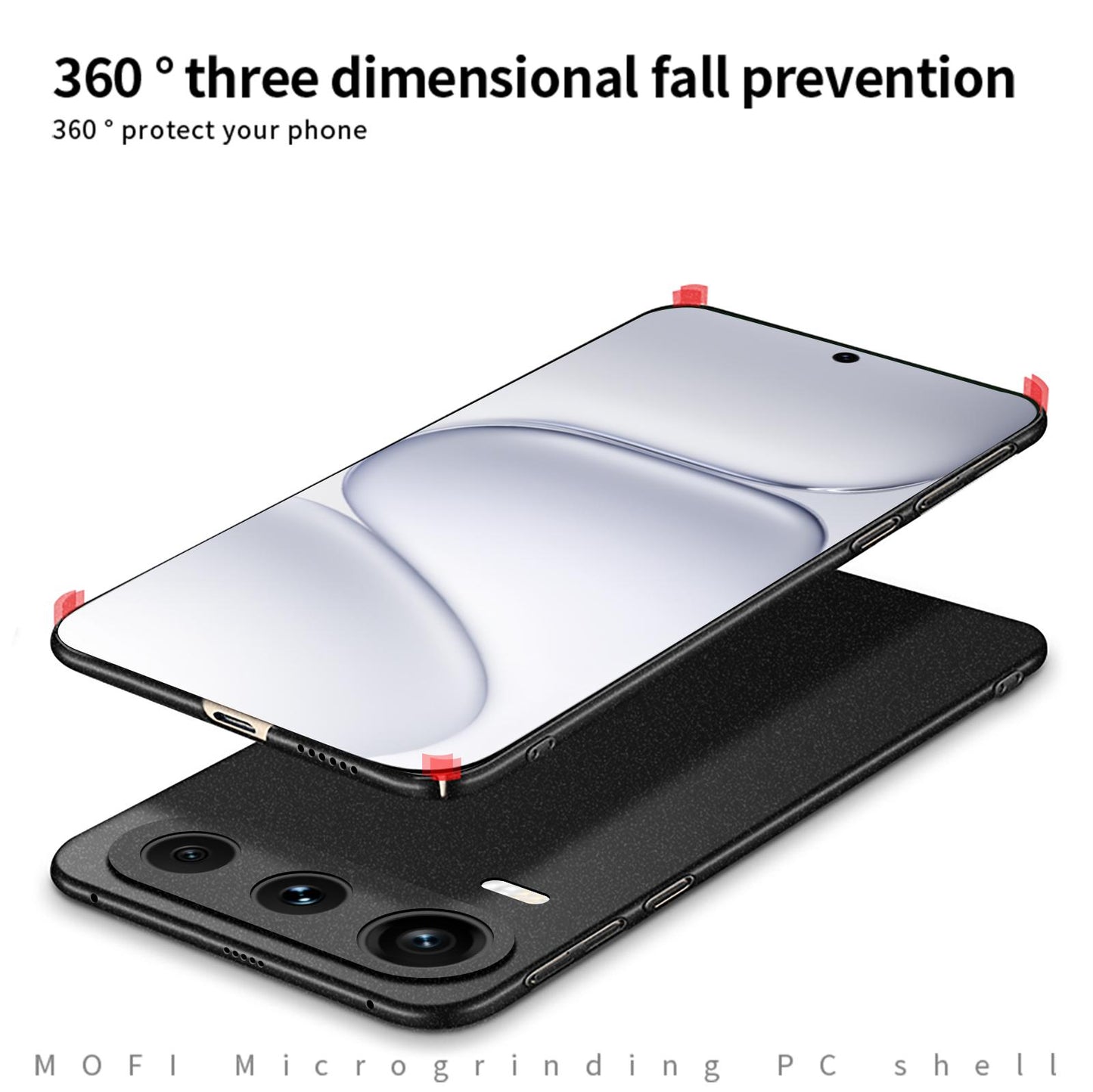 For Honor 600 Pro Global MOFI Fandun Series Frosted PC Ultra-thin All-inclusive Phone Case(Green)