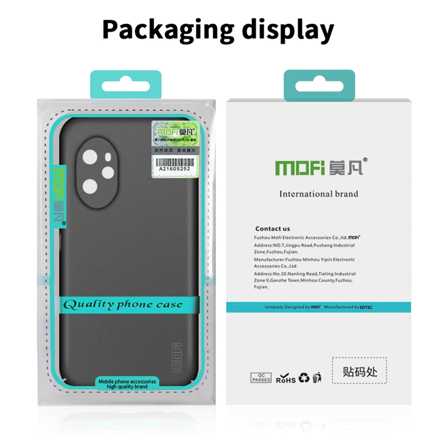For Honor 600 Pro Global MOFI Fandun Series Frosted PC Ultra-thin All-inclusive Phone Case(Green)