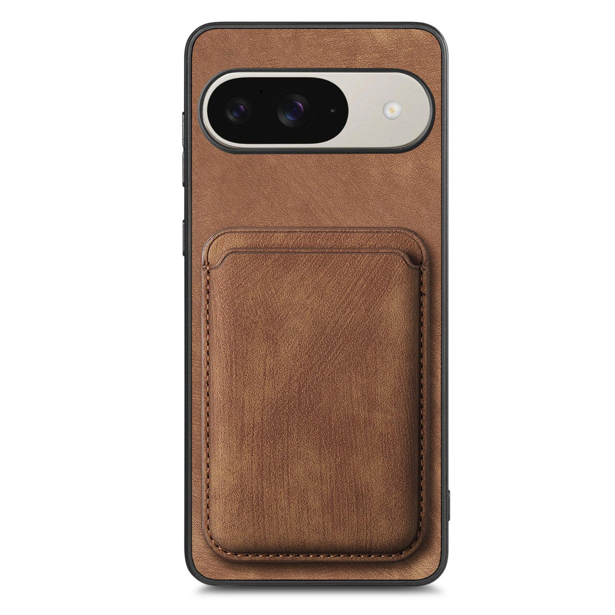 For Google Pixel 11 Retro Leather Card Bag Magnetic Phone Case - Brown - SYA002487914A
