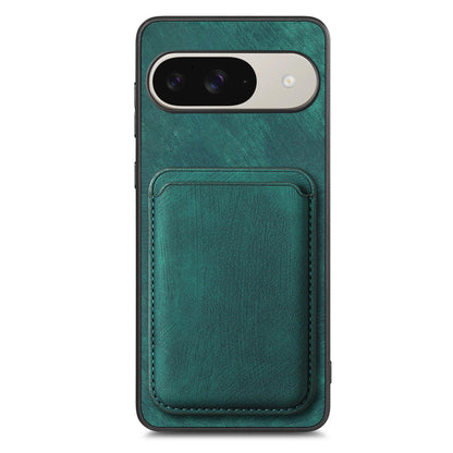 For Google Pixel 11 Retro Leather Card Bag Magnetic Phone Case - Green - SYA002487914C