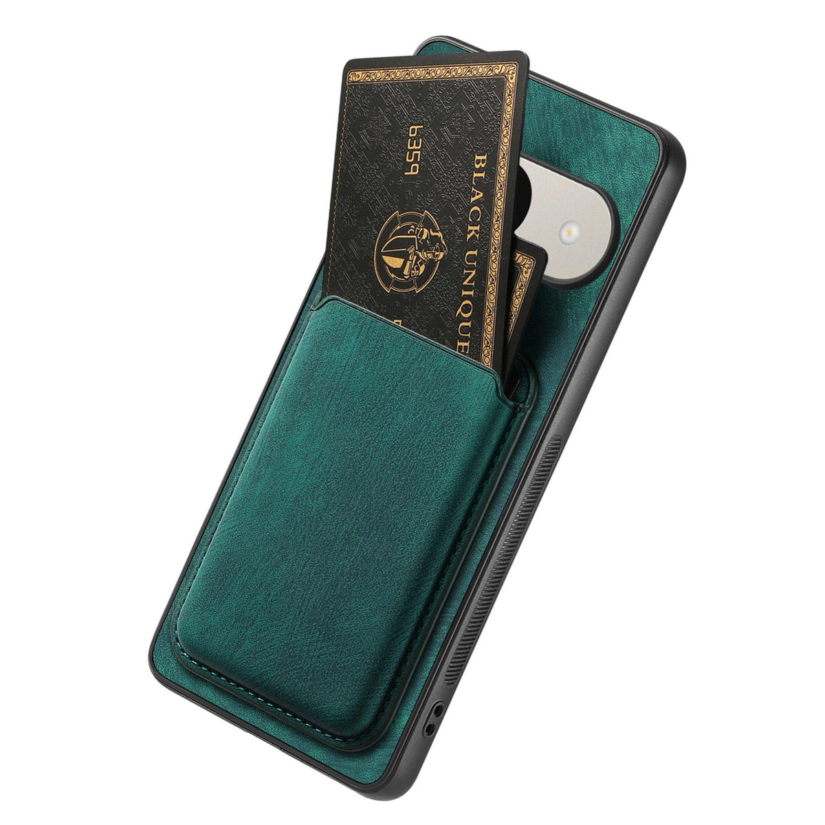 For Google Pixel 11 Retro Leather Card Bag Magnetic Phone Case - Green - SYA002487914C