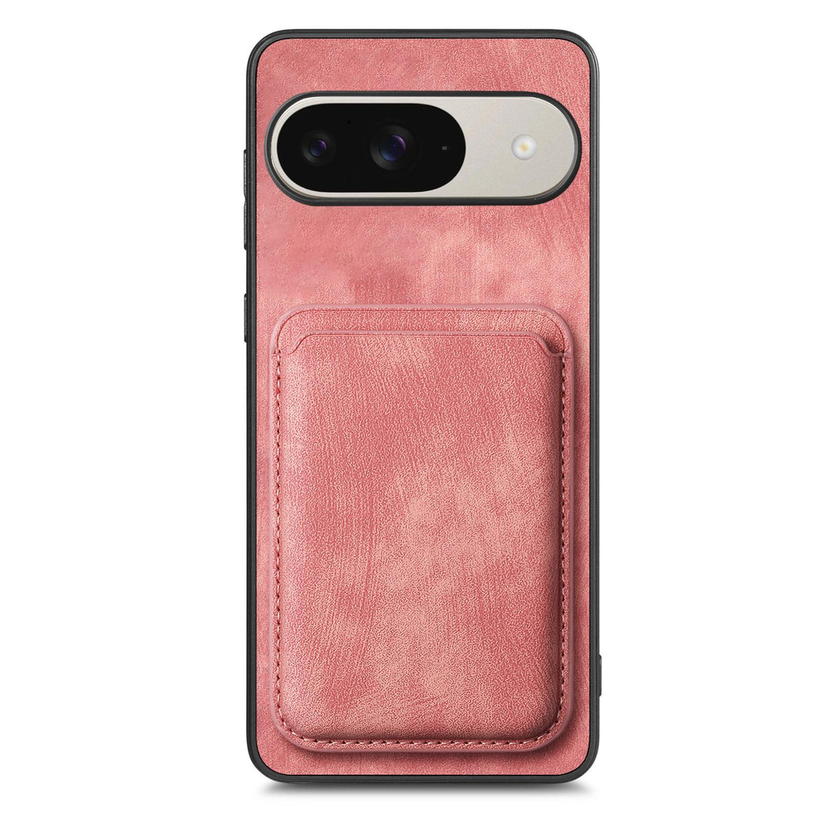 For Google Pixel 11 Retro Leather Card Bag Magnetic Phone Case - Pink - SYA002487914D