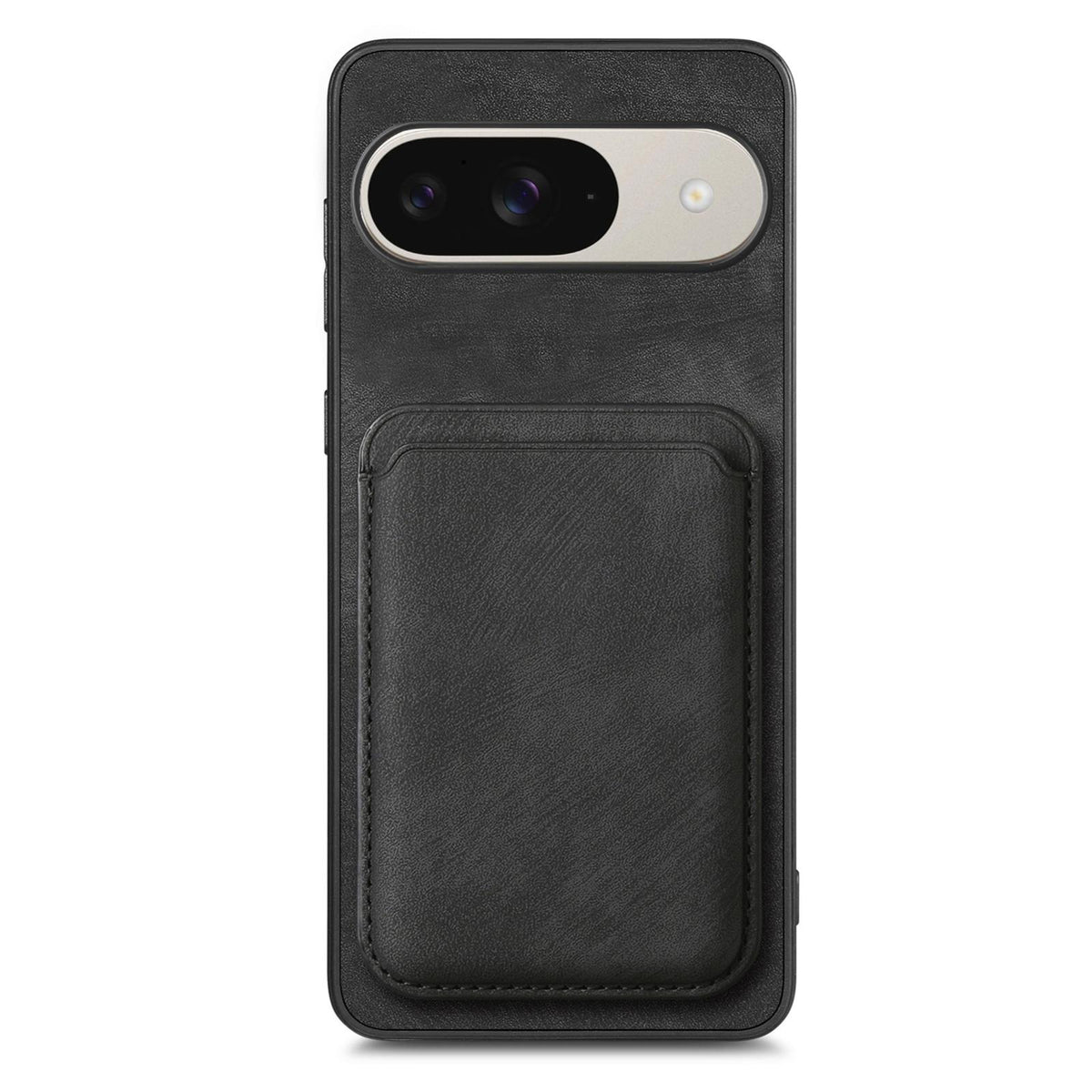 For Google Pixel 11 Retro Leather Card Bag Magnetic Phone Case - Black - SYA002487914F