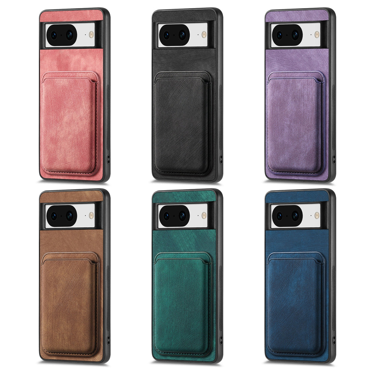 For Google Pixel 11 Retro Leather Card Bag Magnetic Phone Case - Brown - SYA002487914A