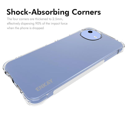 For Sharp Aquos Wish6 ENKAY Hat-Prince Transparent TPU Shockproof Phone Case - Default - SYA002540906