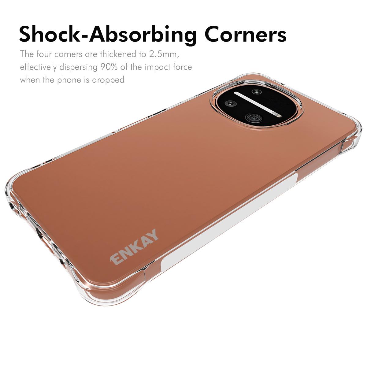 For Sharp Aquos R11 ENKAY Hat-Prince Transparent TPU Shockproof Phone Case - Default - SYA002540907