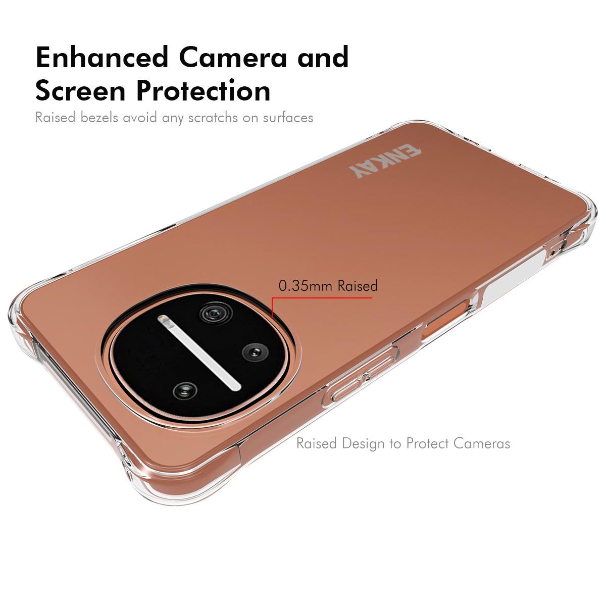 For Sharp Aquos R11 ENKAY Hat-Prince Transparent TPU Shockproof Phone Case - Default - SYA002540907