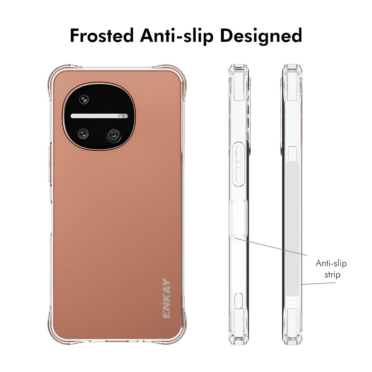 For Sharp Aquos R11 ENKAY Hat-Prince Transparent TPU Shockproof Phone Case - Default - SYA002540907