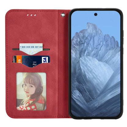 For Google Pixel 11 Pro XL Retro Skin Feel Magnetic Flip Leather Phone Case(Red)