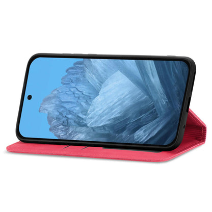 For Google Pixel 11 Pro XL Retro Skin Feel Magnetic Flip Leather Phone Case(Red)