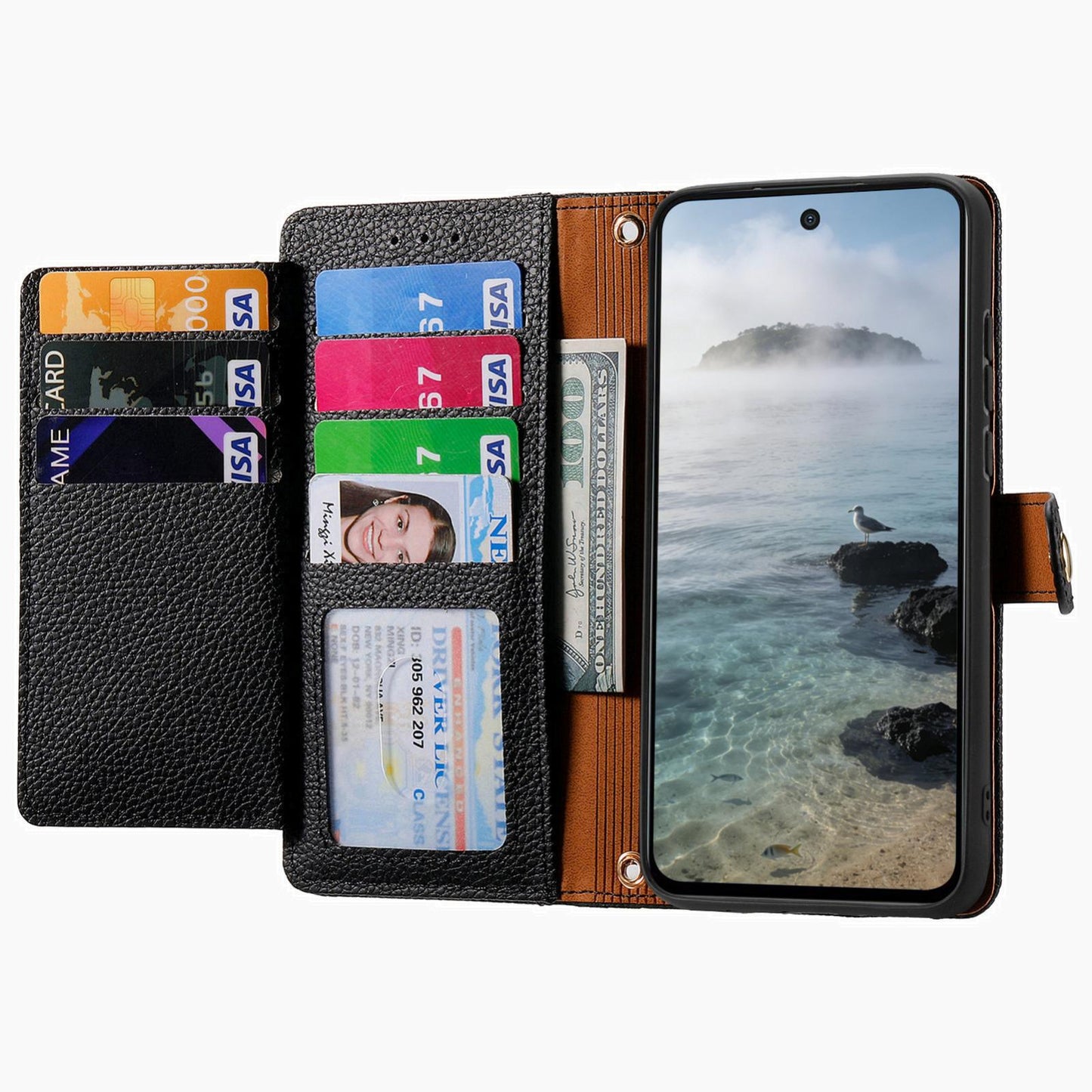 For Honor Play 80 Plus 5G Love Zipper Lanyard Leather Phone Case(Black)