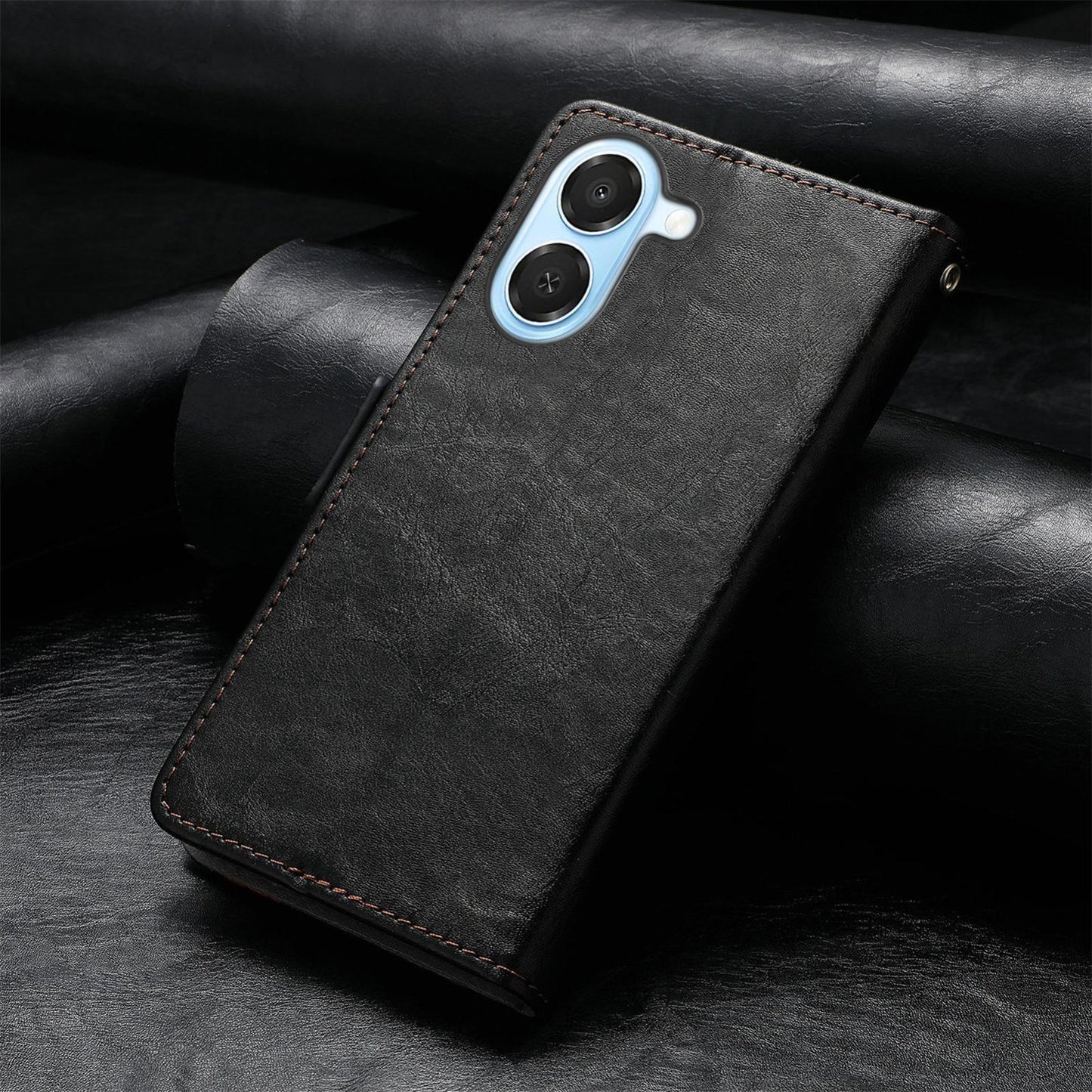 For Honor Play 80 Plus 5G CaseNeo Splicing Dual Magnetic Buckle Leather Phone Case(Black)