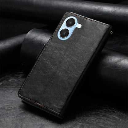 For Honor Play 80 Plus 5G CaseNeo Splicing Dual Magnetic Buckle Leather Phone Case(Black)