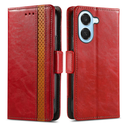For Honor Play 80 Plus 5G CaseNeo Splicing Dual Magnetic Buckle Leather Phone Case(Red)