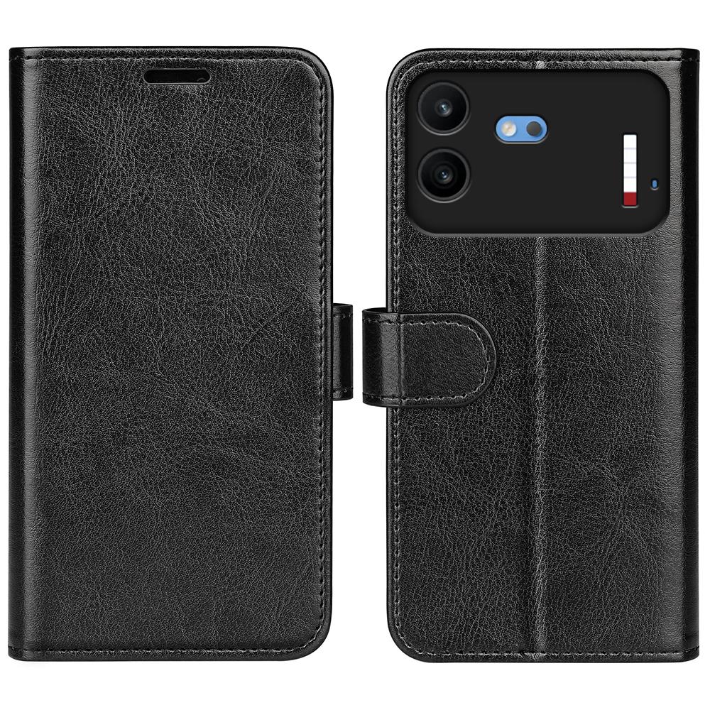 For Nothing Phone 4b R64 Texture Horizontal Flip Leather Phone Case - Black - SYA002577905A