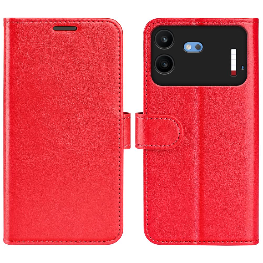For Nothing Phone 4b R64 Texture Horizontal Flip Leather Phone Case - Red - SYA002577905C