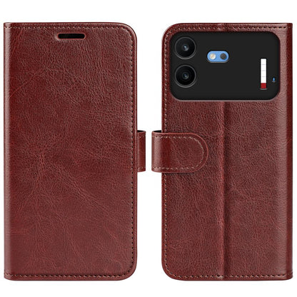 For Nothing Phone 4b R64 Texture Horizontal Flip Leather Phone Case - Brown - SYA002577905D