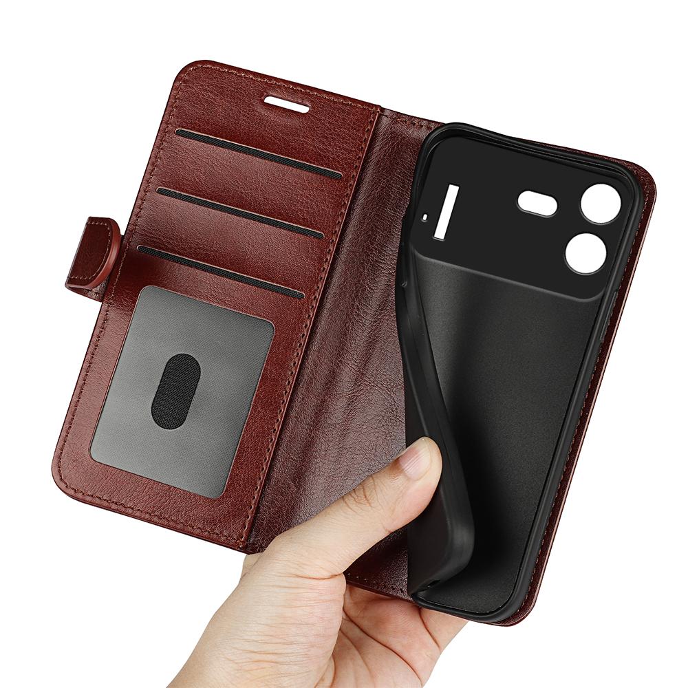For Nothing Phone 4b R64 Texture Horizontal Flip Leather Phone Case - Brown - SYA002577905D