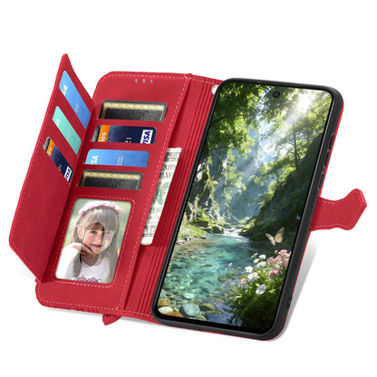 For Honor Play 80 Plus 5G Embossed Flower Zipper Leather Phone Case(Red)