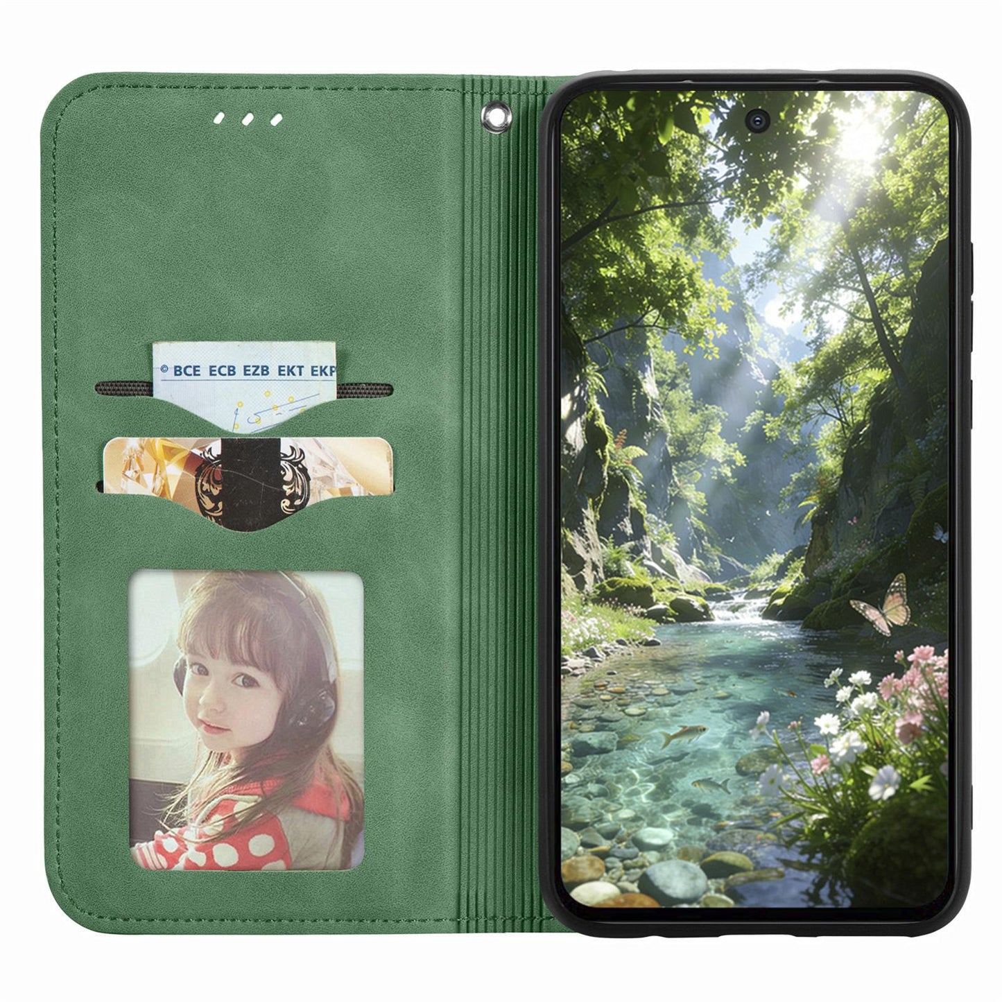 For Honor Play 80 Pus 5G Retro Skin Feel Magnetic Flip Leather Phone Case(Green)