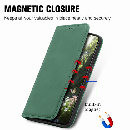For Honor Play 80 Pus 5G Retro Skin Feel Magnetic Flip Leather Phone Case(Green)