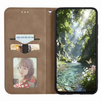 For Honor Play 80 Pus 5G Retro Skin Feel Magnetic Flip Leather Phone Case(Brown)