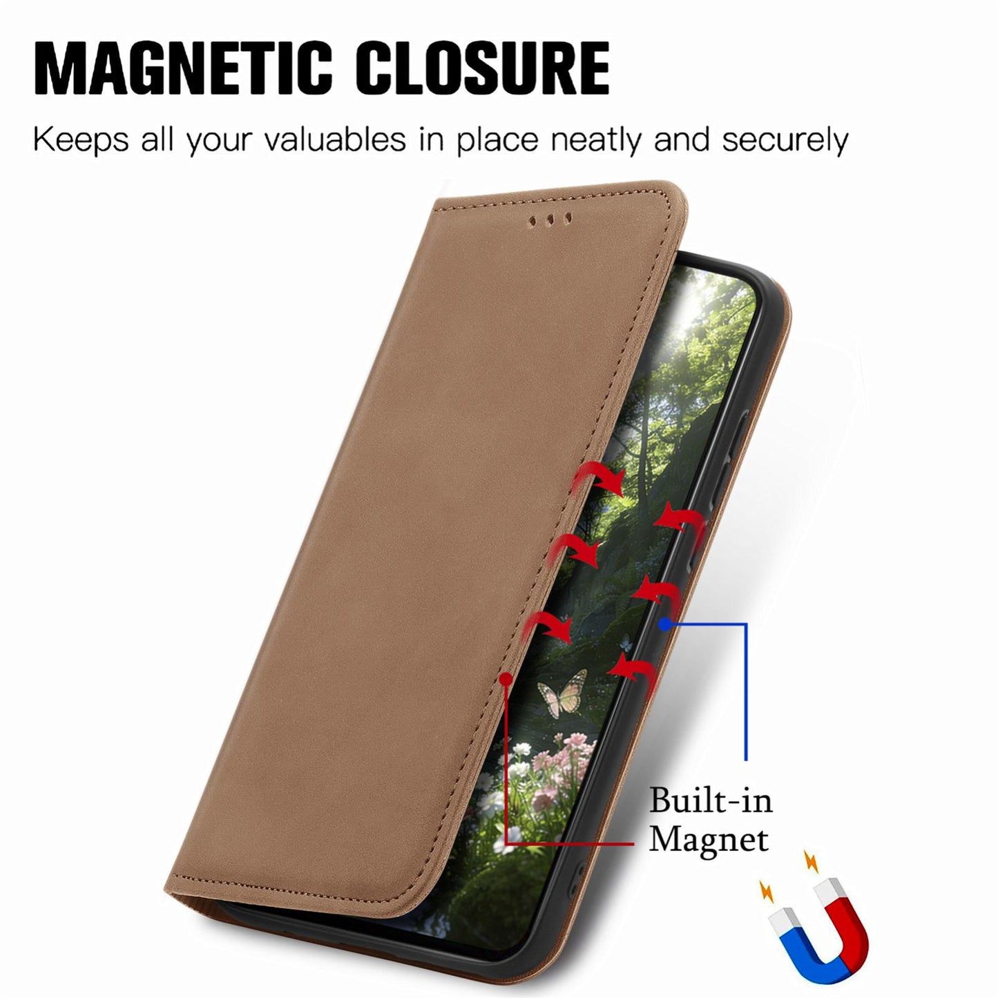 For Honor Play 80 Pus 5G Retro Skin Feel Magnetic Flip Leather Phone Case(Brown)
