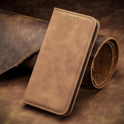 For Honor Play 80 Pus 5G Retro Skin Feel Magnetic Flip Leather Phone Case(Brown)