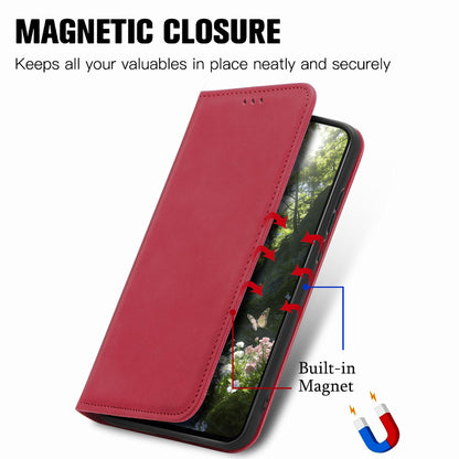 For Honor Play 80 Pus 5G Retro Skin Feel Magnetic Flip Leather Phone Case(Red)