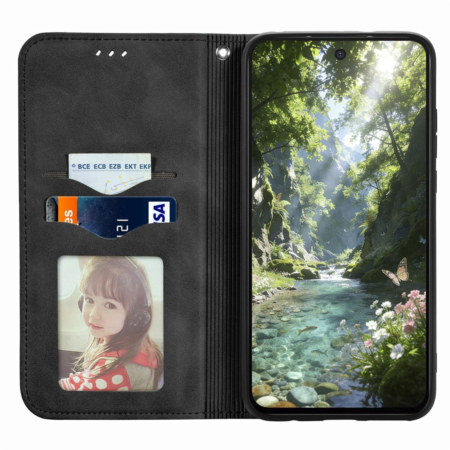 For Honor Play 80 Pus 5G Retro Skin Feel Magnetic Flip Leather Phone Case(Black)