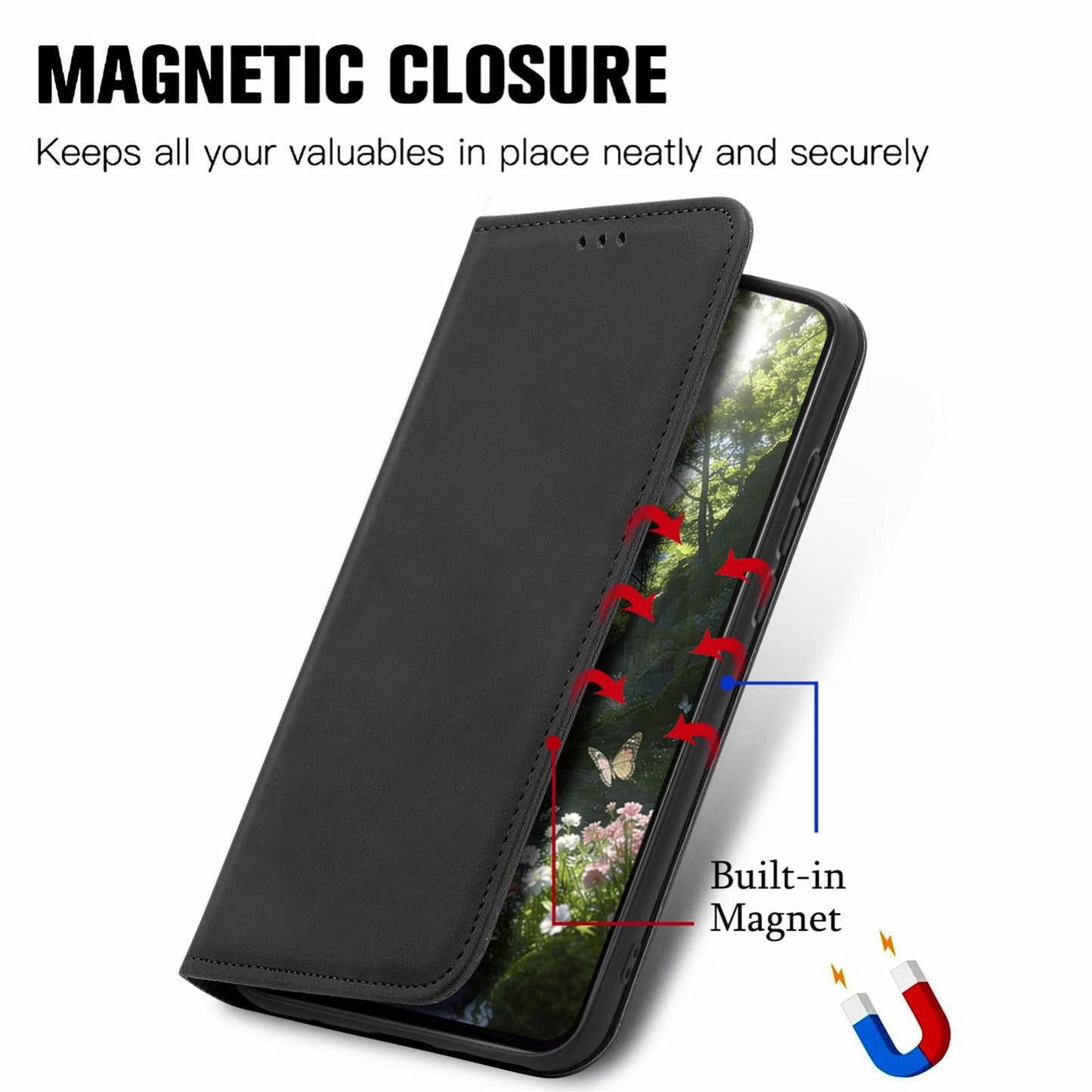 For Honor Play 80 Pus 5G Retro Skin Feel Magnetic Flip Leather Phone Case(Black)