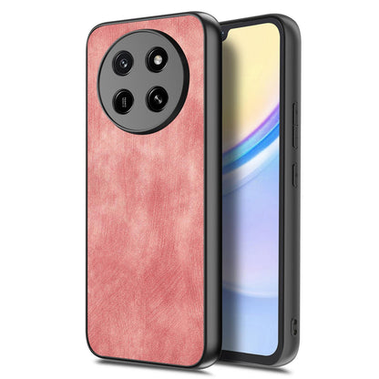 For Honor X80 Pro Max 5G Vintage Leather PC Back Cover Phone Case - Pink - SYA002631009A