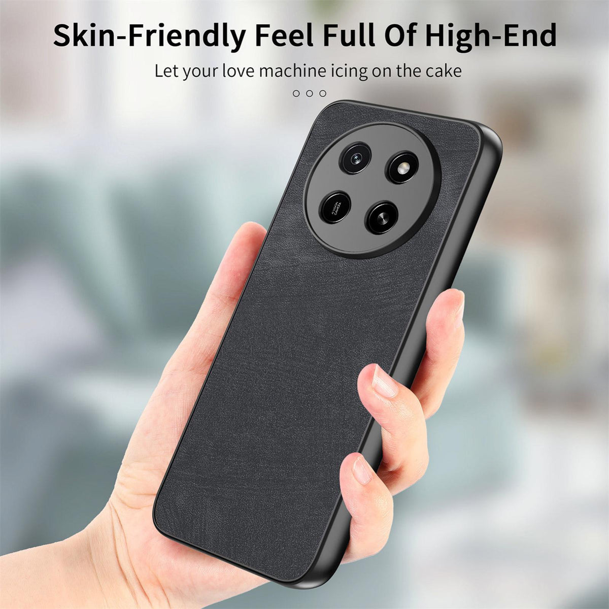 For Honor X80 Pro Max 5G Vintage Leather PC Back Cover Phone Case - Black - SYA002631009B