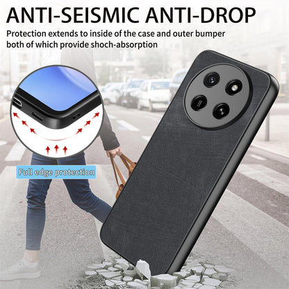 For Honor X80 Pro Max 5G Vintage Leather PC Back Cover Phone Case - Black - SYA002631009B
