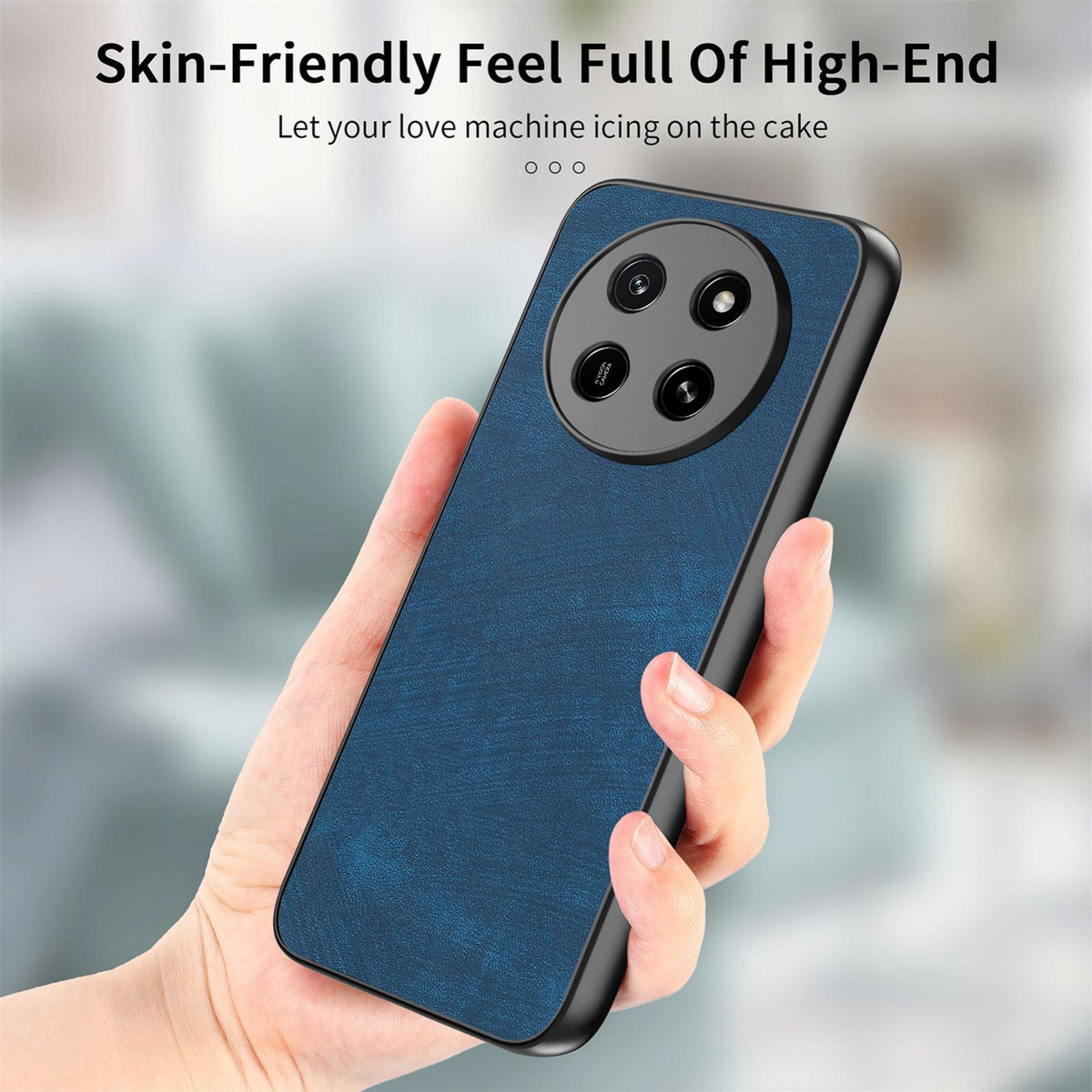 For Honor X80 Pro Max 5G Vintage Leather PC Back Cover Phone Case - Blue - SYA002631009C