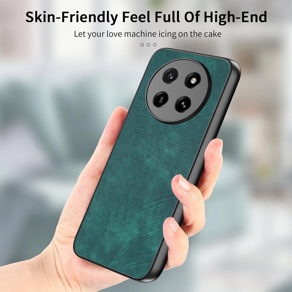 For Honor X80 Pro Max 5G Vintage Leather PC Back Cover Phone Case - Green - SYA002631009D