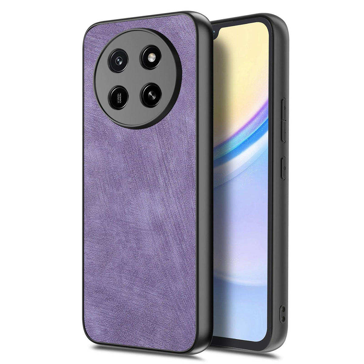 For Honor X80 Pro Max 5G Vintage Leather PC Back Cover Phone Case - Purple - SYA002631009E